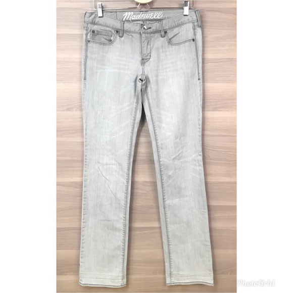 Madewell Denim - Madewell Rail Straight Jeans in Gray